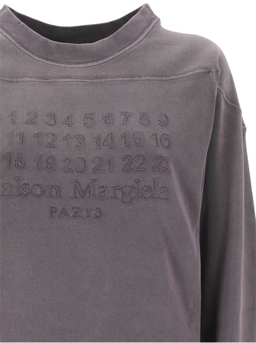 Purple cotton sweatshirt Maison Margiela | S51GU0129S24650392